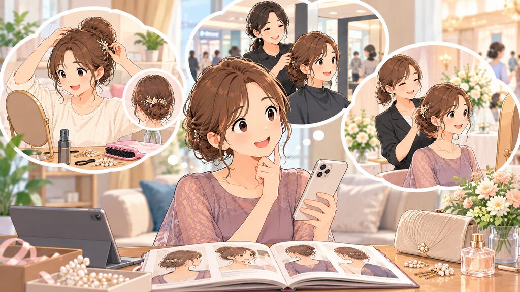 予算や目的に合わせて最適なヘアセットのタイプやサロンを選ぶ